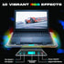 KLIM V15 Gaming Laptop Cooling Pad with 15 Fans, RGB Cooler, Adjustable Stand, Compatible up to 17 Inches