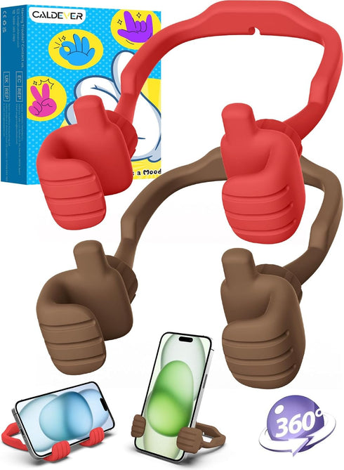 CALDEVER Gifts for Teens Girls Women Kids Cell Phone Stand: UPGRADE Adjustable Thumbs