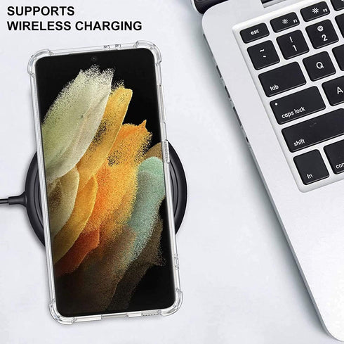Hard PC Bumper Shockproof Clear Soft Slim Design Case for Samsung Galaxy S21 Plus 6.7inch 2021 - Retro Game