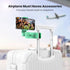 Universal Airplane Phone Stand Holder, Klearlook Travel Essentials Phone Mount for Desk with 360 Degree Rotation, Handsfree Travel Must Haves Phone Clip, Flexible Travel Accessories for Flying