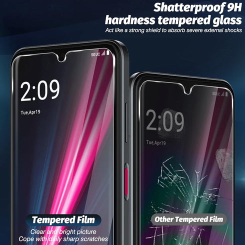 Orzero (4 Pack) Tempered Glass Screen Protector for T-Mobile REVVL 6x Pro 5G / REVVL 6 Pro 5G, 9H HD
