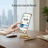CREECHWA Phone Stand for Desk, Sturdy Metal Gold-Plated Phone Stand for Office Desk, Hands-Free Phone Charging Holder