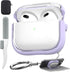 Valkit Compatible Airpods 3rd Generation Case Clear, Airpods 3 Case Cover with Lock & Cleaner Kit, Soft Shockproof