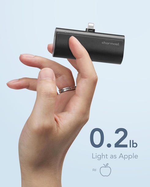 Charmast Small Portable Charger 5000mAh, 20W PD Fast Charging Power Bank for iPhone 14/13/12/11/XR/X/8/7/6