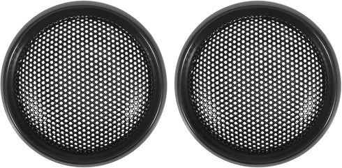 X AUTOHAUX 2pcs 1" Black Car Audio Speaker Cover, Mesh Subwoofer Grill Horn Guard Protector