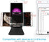 Adjustable Cell Phone Stand, 2020 Aluminum Desktop Stand with Anti-Slip Base and Charging Port, Fits All Smartphones