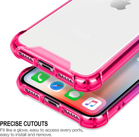 Salawat Clear iPhone 11 Case - Cute Gradient Anti Scratch Slim Cover with Reinforced TPU Bumper for iPhone 11