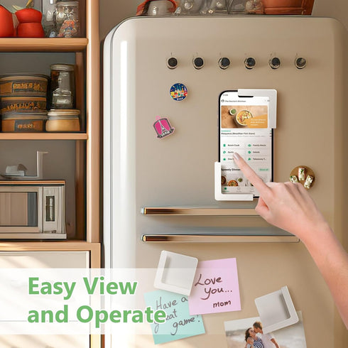 Magnetic Phone Holder for Fridge, Magnetic Mount Suitable for Phone and Pad