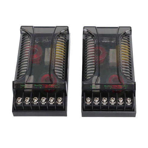 2 Way Car Audio Crossover, 2pcs Speaker Frequency Divider, Up to 300 Watts