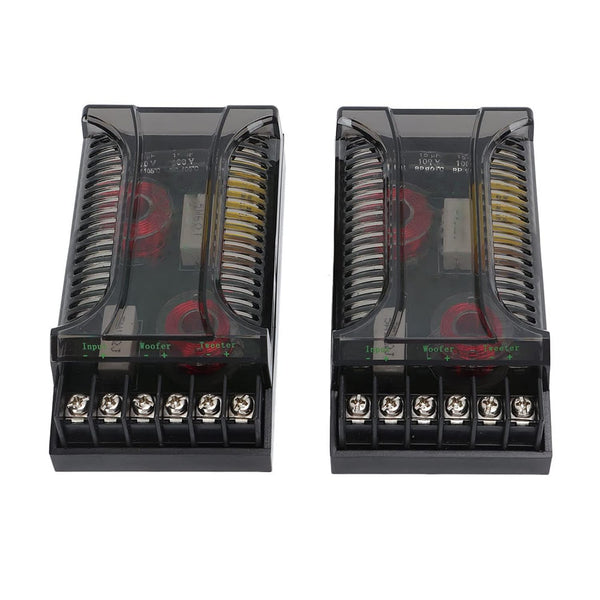 2 Way Car Audio Crossover, 2pcs Speaker Frequency Divider, Up to 300 Watts