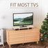 2 AX Waber Dual Monitor Riser - Adjustable Length & Angle, Wooden Stand for Monitors with Storage