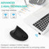 Lekvey Ergonomic Mouse, Vertical Wireless Mouse, Rechargeable 2.4GHz Optical Mouse with 3 Adjustable DPI Levels, Black