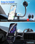 TICILFO Gooseneck Phone Holders for Car, Flexible Phone Stand for Dashboard Windshield with Strong Suction Cup