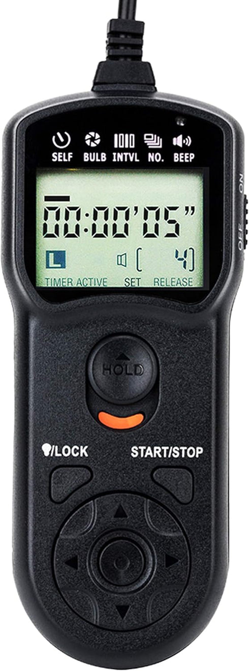 JJC Intervalometer Timer Remote Shutter Release for Nikon D750, D780, Z7, Z6, D7200, D7500, D5600, D5000 & More