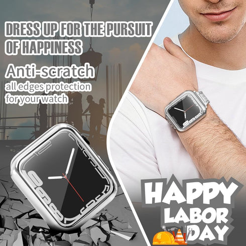 top4cus 44mm Soft TPU Anti-Scratch Cover for Apple Watch, All-Around Screen Protector, Compatible with Series 1-10