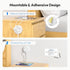Flat Plug Power Strip with USB Ports, NTONPOWER Nightstand Charging Station, 5ft Short Extension Cord, White