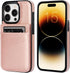 KIHUWEY iPhone 15 Pro Case Wallet, Flip Premium Leather Magnetic Clasp Kickstand Heavy Duty Protective Cover