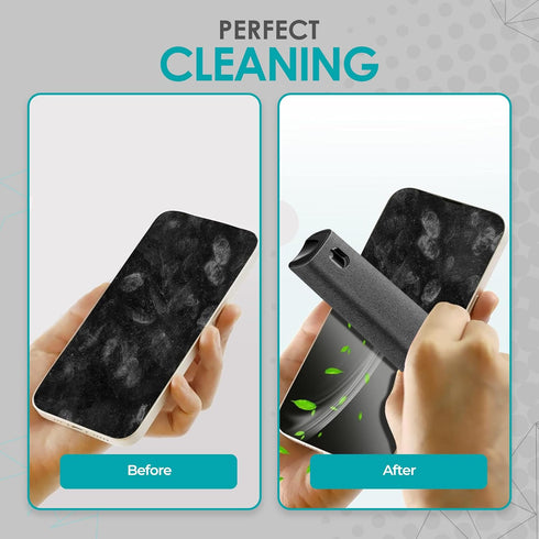 Screen Cleaner Spray and Wipe by Finestic, Electronic Cleaner with Microfiber Cloth for iPhone, TV, Laptop, Monitor