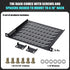 ElaraBerry 1 Pack 0.5u 7.87" 10" Server Rack Shelf Deep Ventilation Rackmount Cantilever Tray Bracket for Network