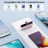 Mini Portable Charger with USB-C Connector, 5200mAh, Compact LCD Display Power Bank for iPhone 15/14/13/12