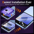 YWXTW EZ Alignment for Samsung Galaxy Z Flip 6 Screen Protector, 2 PCS Front Tempered Glass + 2 Set Camera Lens