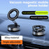 HZEL 360 Car Vacuum Magnetic Phone Holder, Suction Cup Foldable Vehicle Smartphones Mount, Rotatable Adjustable