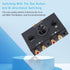 ATNEDCVH 3.5mm 1 2 2 1 2-Way RCA Port in Out / in Out Bi-Directional Audio Switcher, Stereo L/R Sound Channel Speaker