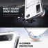 Shields Up for Samsung Galaxy S20 Case, Minimalist Wallet Case with Card Holder and Ring Kickstand, Clear