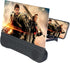 12 Inch Phone Screen Magnifier with Bluetooth Speaker, Foldable Phone Holder for All Smartphones
