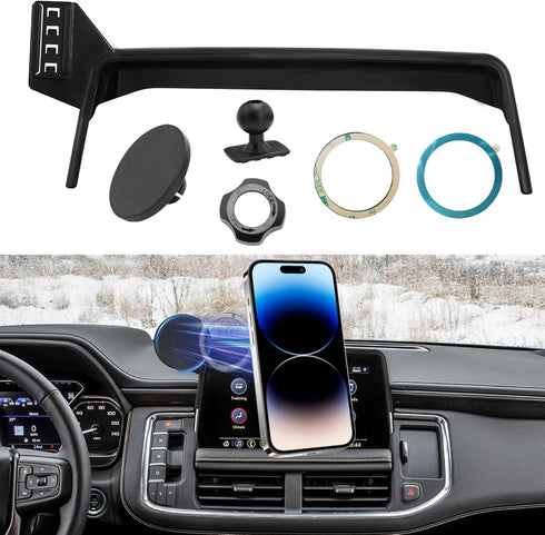 APESER Magnetic Phone Holder Mount Compatible with Chevy Suburban Tahoe/GMC Yukon 2021-2024,Cell Phone
