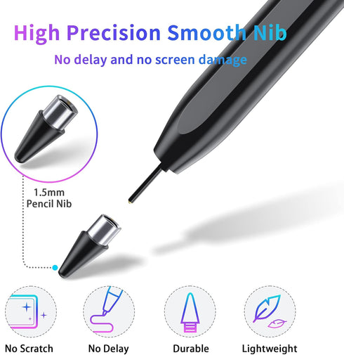 DRYMOKINI A9+ Stylus Pen for Touchscreen, Compatible with iPhone/iPad/Samsung Galaxy Tab & Android & iOS Phones
