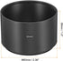 PATIKIL 55mm Lens Hood, Long Focus Frosted Surface Anti-reflective Inside Hood with Cleaning Cloth for Camera Lens, Black for Nikon, for Fujifilm, for Pentax, for Leica