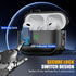 Military Hard Case for AirPods Pro with Cleaner Kit, Secure Lock for Apple AirPods Pro 2nd/1st Gen, Black