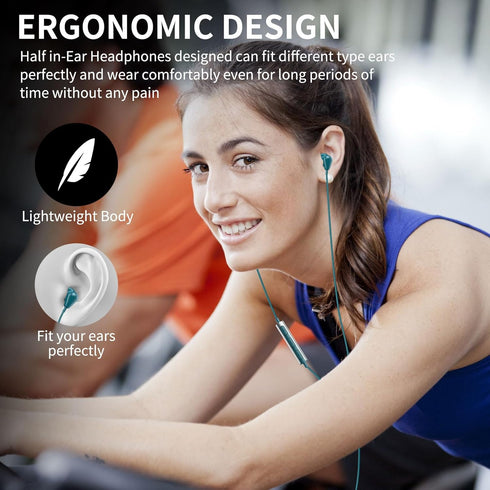 3.5mm Wired Earbuds for Samsung Galaxy A25 A15 A14 A03S A23 Note 5 8 9 S10E S10+ S8+ S9, Deep Bass Headset