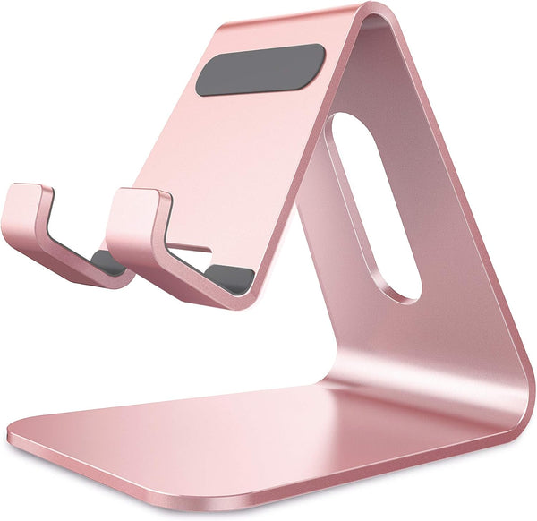 CreaDream Cell Phone Stand, Aluminum Desktop Holder Compatible with iPhone 15 14 13 12 Pro Max Plus Mini