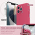 SURPHY Liquid Silicone Phone Case for iPhone 13 Pro with Screen Protector, Soft Microfiber Lining, 6.1 inch, Hibiscus