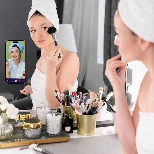 Nogeqi 2 Pcs Self Adhesive Phone Case Sticky Grip Multi-Purpose Silicone phone pocket Sticky Thing for Back Of phone