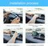 Car Phone Holder Mount, Silicone Carbon Fiber Pattern for Automotive Dashboard, Universal for iPhone Pro Max SE XS XR