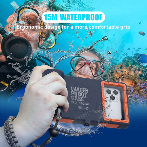 AICase Universal Waterproof Underwater Photography Housing for iPhone 13 mini/12/11/11 Pro/11 Pro Max