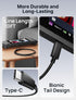JSAUX 65W USB C Charger, 10FT Cable 65 Watt Laptop Wall Fast Charger for ROG Ally, Steam Deck, MacBook Pro/Air,