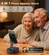 Jorest Wireless Induction Speaker,Cell Phone Stand with Bluetooth Speaker,Valentine's Gifts for Older Men Women Teenage