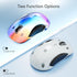 memzuoix 2.4G LED Wireless Mouse - Rechargeable Ergonomic Mouse with Detachable Cover, 1200 DPI