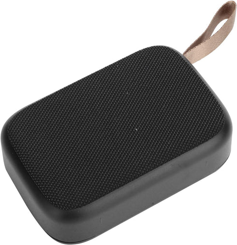Bluetooth Wireless Stereo Subwoofer, Portable USB Mini Music Player with FM Radio, Hands-Free Calls (Black)