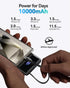 INIU 45W Slimmest 10000mAh Pack, 17 16 15 S24 S23 Power Bank, Portable Charger with Built in USB-C Cable, Fast Charging