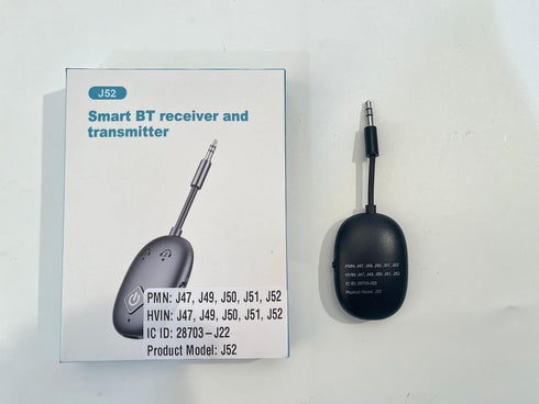 Bluetooth 5.3 Transmitter Receiver for Airplane, 2 in 1 Adapter for AirPods or Wireless Headphones, 3.5mm Audio