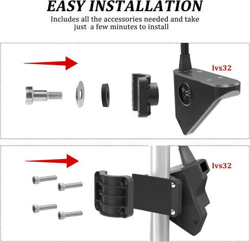 010-12676-15 Livescope Pole Mount 0 Degree Compatible with Garmin Panoptix LVS32 Transducer