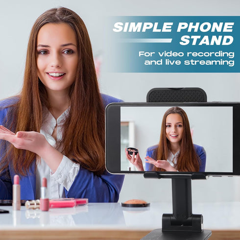 Wonderjune 12 Pcs Cell Phone Stand for Desk Phone Holder Stand Foldable Angle Height Adjustable Portable Holder Tablet