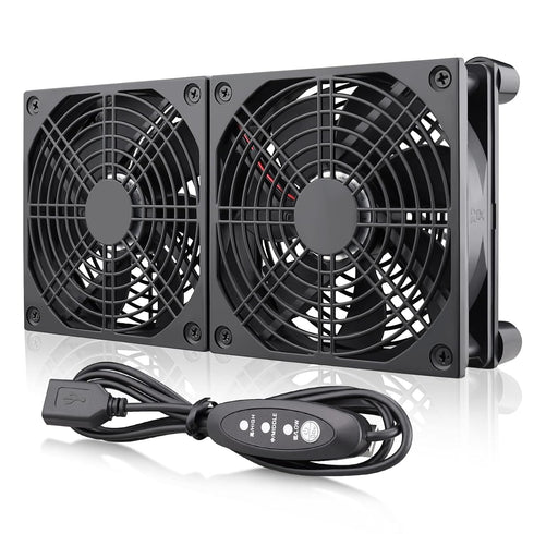 Wathai High Airflow Router Cooling Fan for Computer Cooler TV Small Box