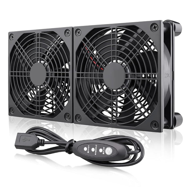 Wathai High Airflow Router Cooling Fan for Computer Cooler TV Small Box