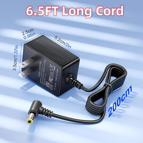 SoulBay AC Adapter for Omron Healthcare Blood Pressure Monitor 5 Series 7 Series 10 Series DC 6V 1A Power Supply